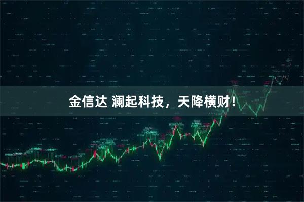 金信达 澜起科技,天降横财!