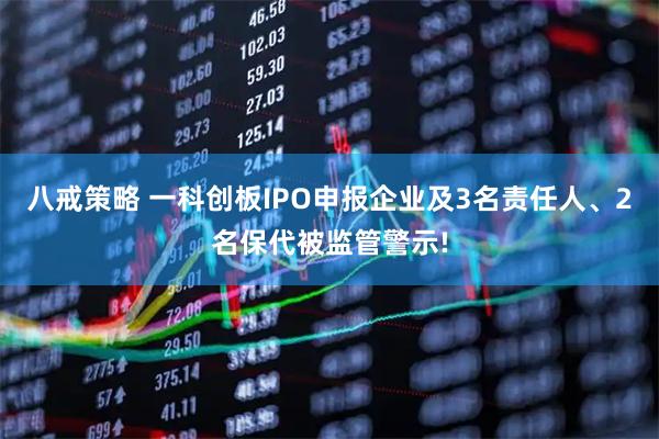 八戒策略 一科创板IPO申报企业及3名责任人、2名保代被监管警示!